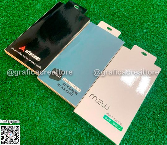 Embalagem para Capas de Celular ArtyCapas e Mew