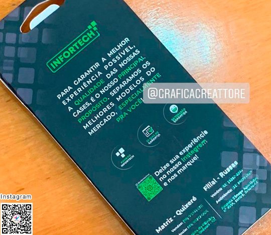 Embalagem para Capas de Celular Infortech