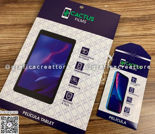 Embalagem para Pel�culas de Celular Cactus Films