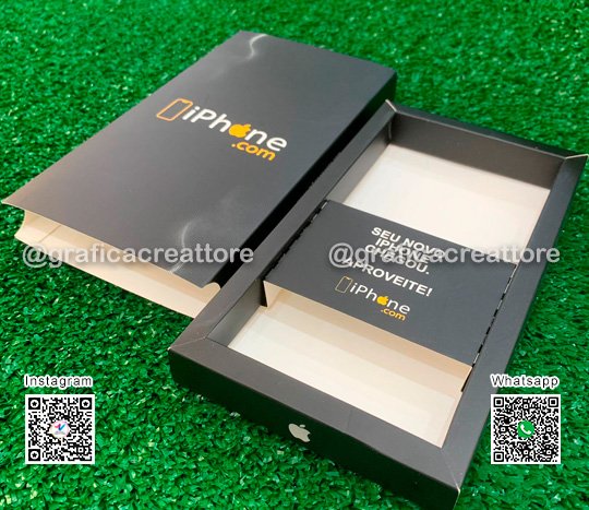 Caixa para Celular iPhone.com, Caixa para Celular, Embalagem Personalizada