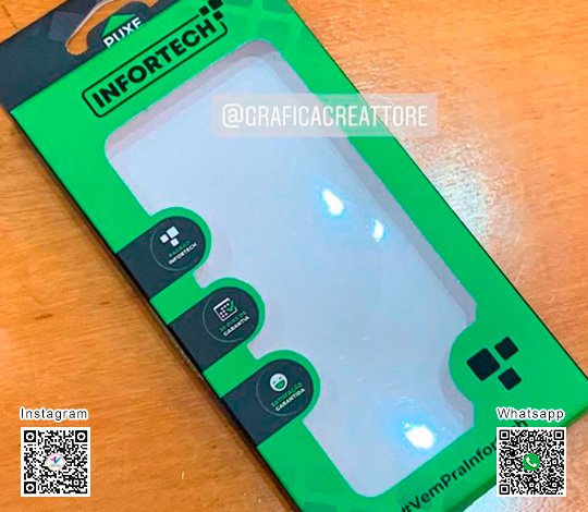 Embalagem para Capas de Celular Infortech