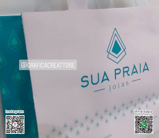 Sacola Personalizada Sua Praia Joias