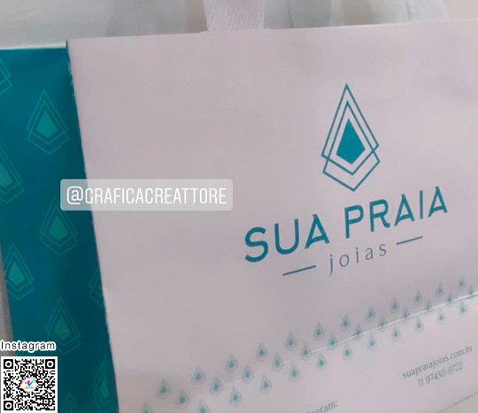 Sacola Personalizada Sua Praia Joias